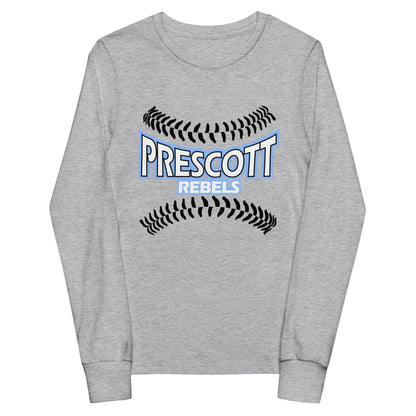 Performance | Youth Long Sleeve T-Shirt | Rebels baseball club | Vanguard Logo