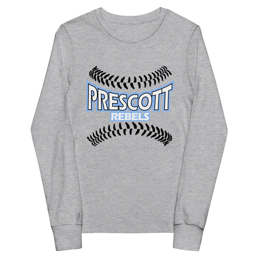 Performance | Youth Long Sleeve T-Shirt | Rebels baseball club | Vanguard Logo