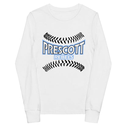 Performance | Youth Long Sleeve T-Shirt | Rebels baseball club | Vanguard Logo