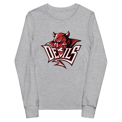 Performance | Youth Long Sleeve T-Shirt | Red Springs Track and Field | Mascot Logo