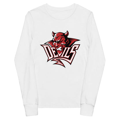 Performance | Youth Long Sleeve T-Shirt | Red Springs Track and Field | Mascot Logo