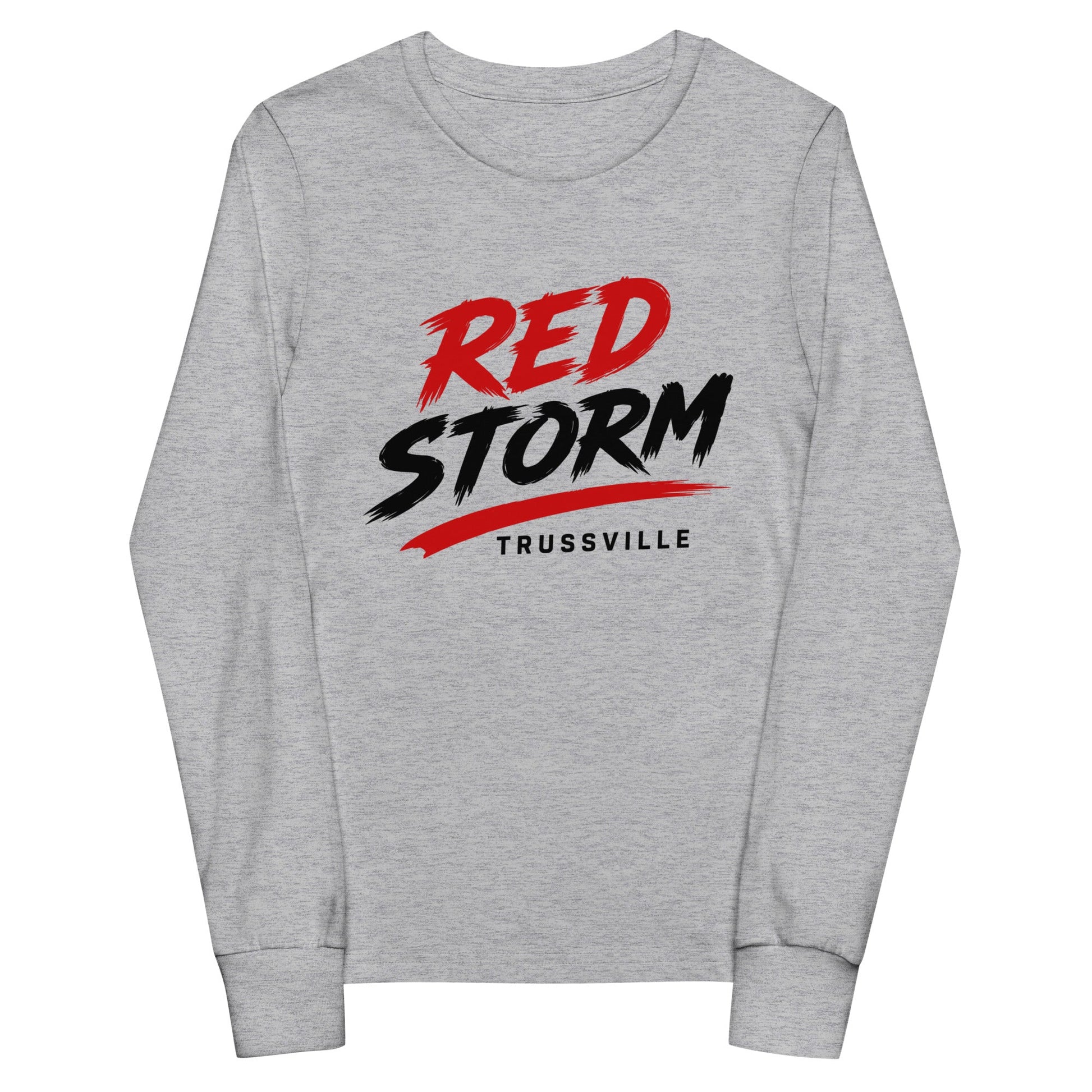 Performance | Youth Long Sleeve T-Shirt | Red Storm | Modern Script Logo
