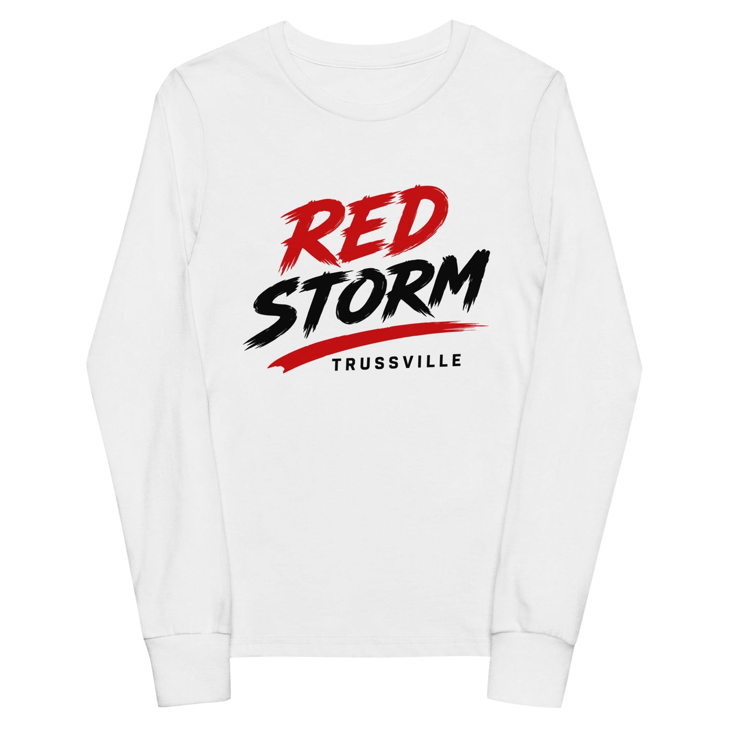 Performance | Youth Long Sleeve T-Shirt | Red Storm | Modern Script Logo