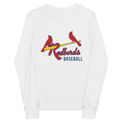 Performance | Youth Long Sleeve T-Shirt | Redbirds | Redbirds Logo