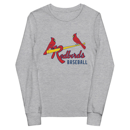 Performance | Youth Long Sleeve T-Shirt | Redbirds | Redbirds Logo