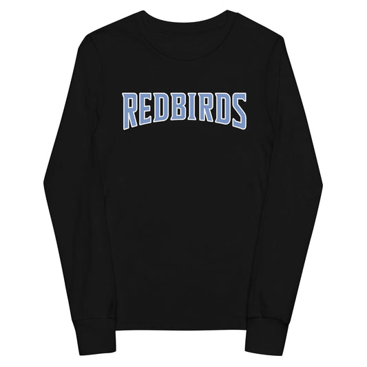 Performance | Youth Long Sleeve T-Shirt | Redbirds | Script Logo