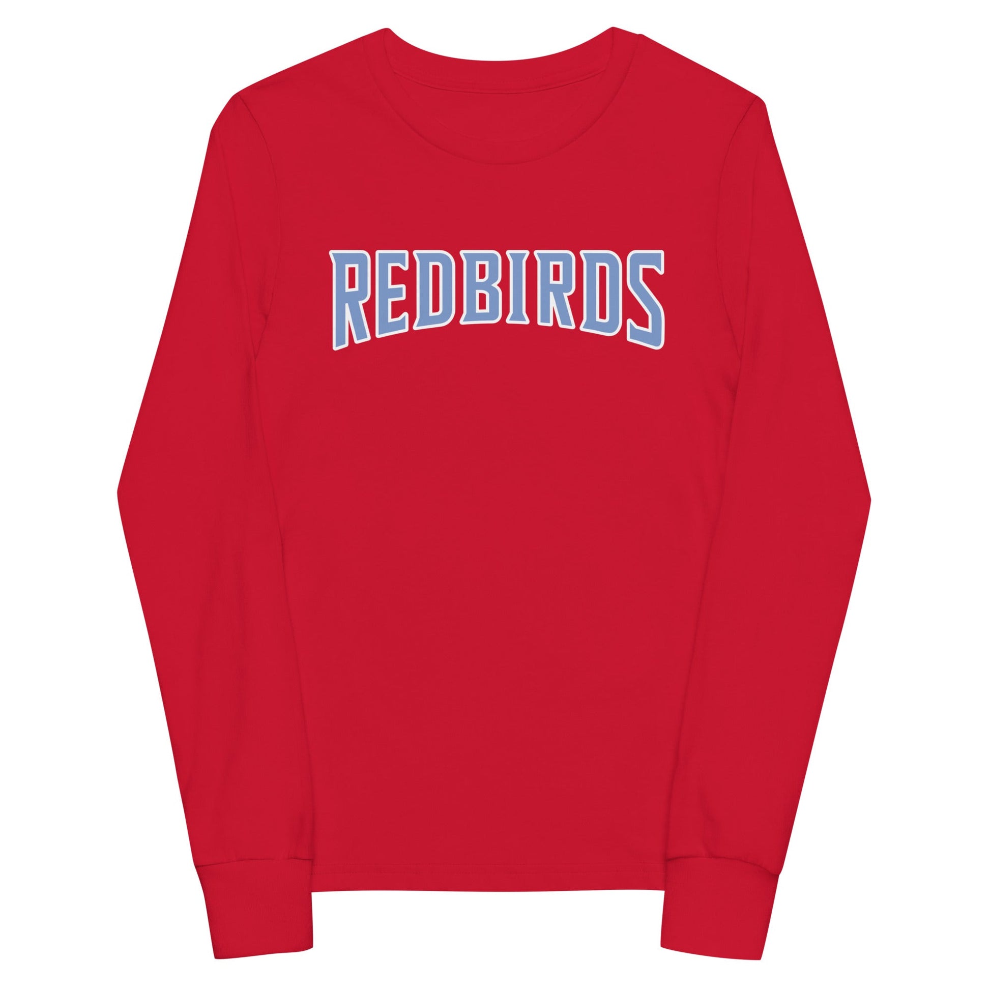Performance | Youth Long Sleeve T-Shirt | Redbirds | Script Logo