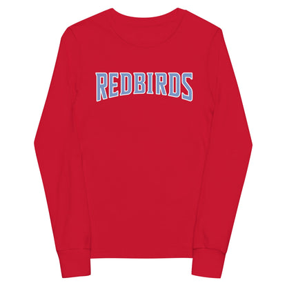 Performance | Youth Long Sleeve T-Shirt | Redbirds | Script Logo