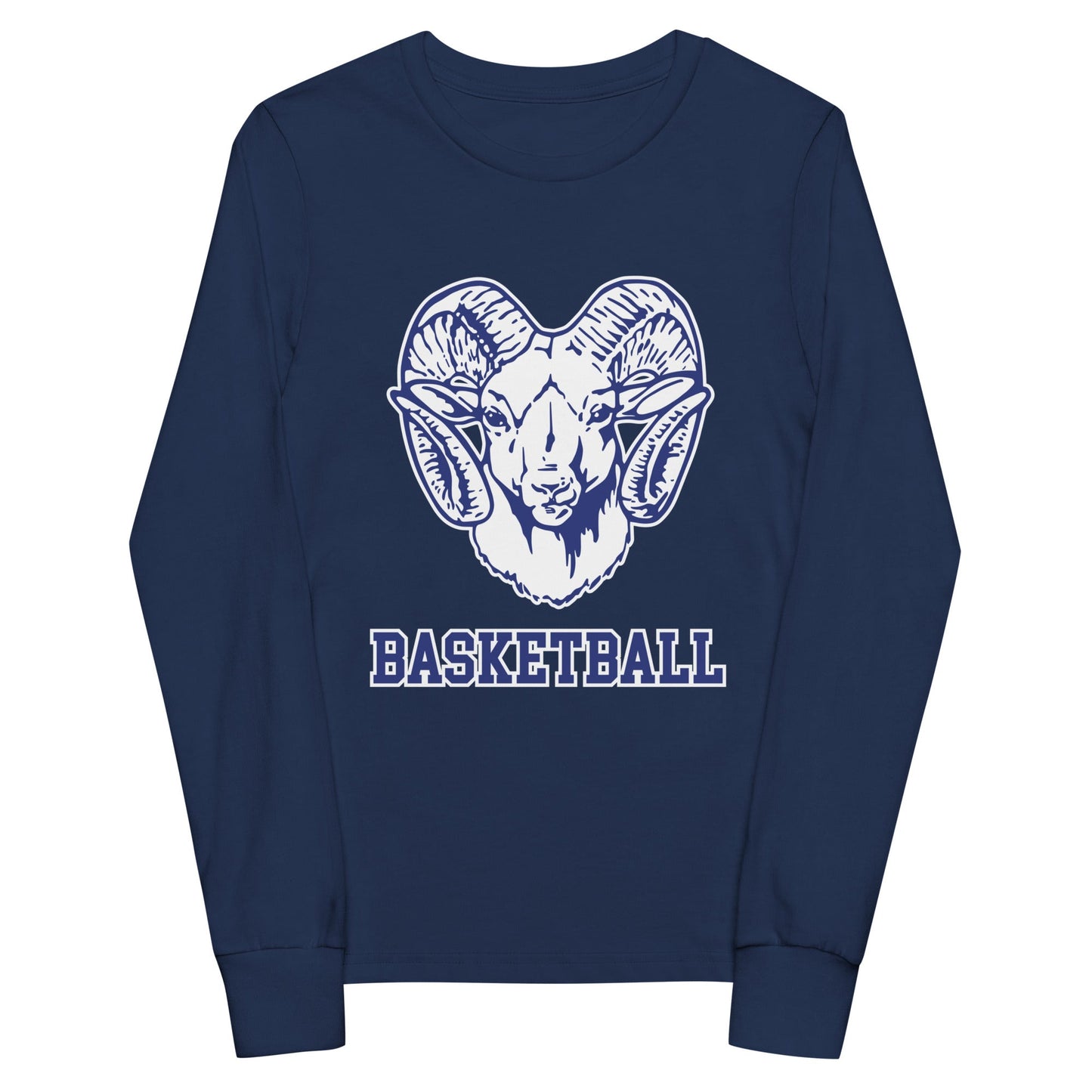 Performance | Youth Long Sleeve T-Shirt | Rensselaer Rams | Basketball Logo