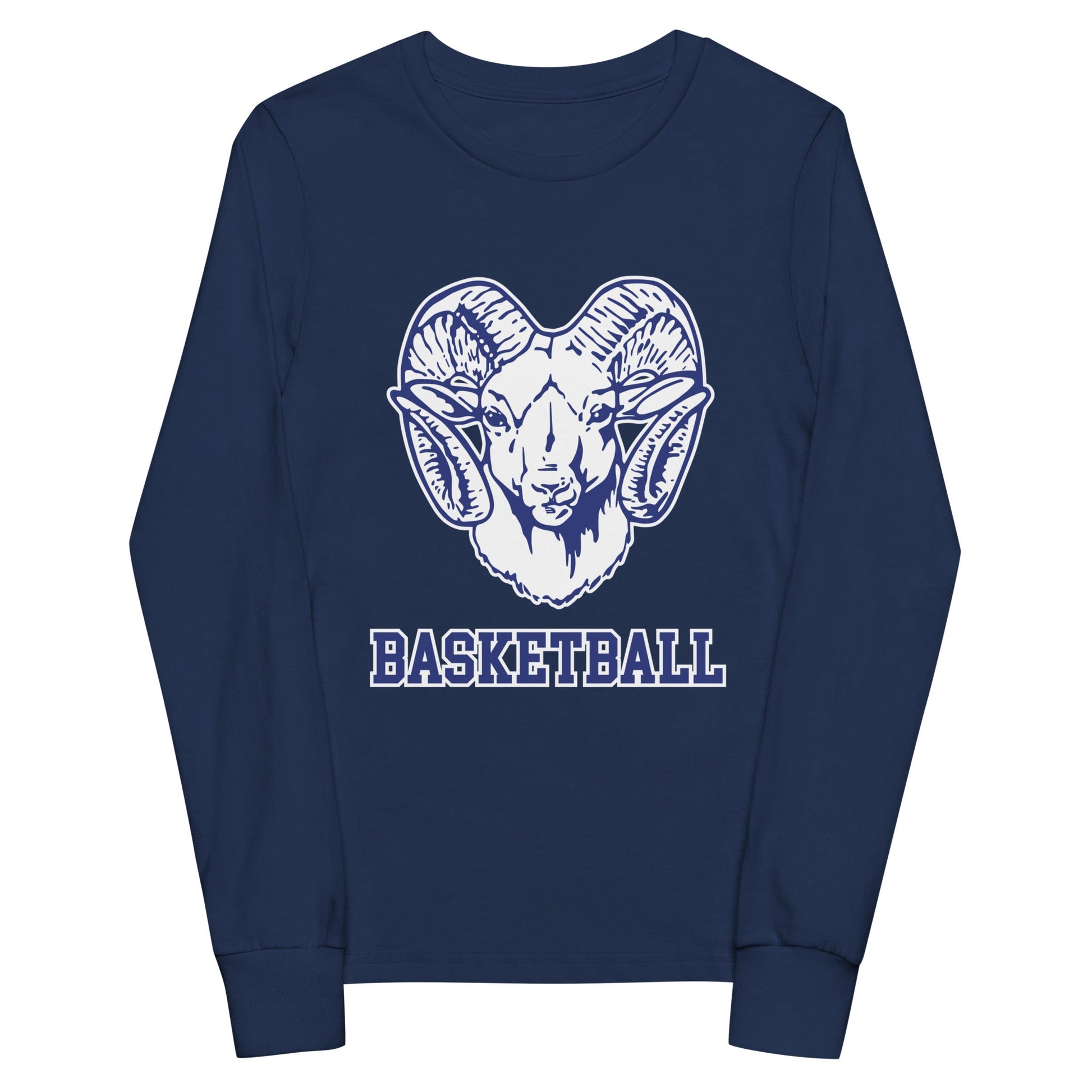 Performance | Youth Long Sleeve T-Shirt | Rensselaer Rams | Basketball Logo