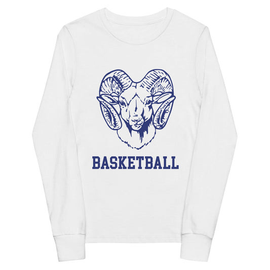 Performance | Youth Long Sleeve T-Shirt | Rensselaer Rams | Basketball Logo