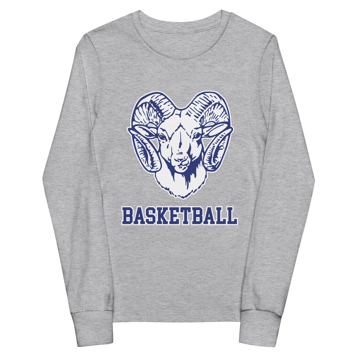 Performance | Youth Long Sleeve T-Shirt | Rensselaer Rams | Basketball Logo