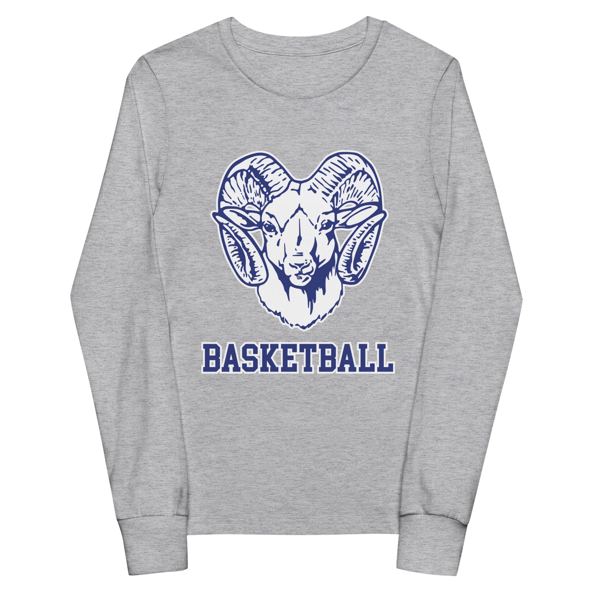 Performance | Youth Long Sleeve T-Shirt | Rensselaer Rams | Basketball Logo