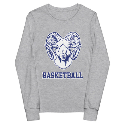 Performance | Youth Long Sleeve T-Shirt | Rensselaer Rams | Basketball Logo
