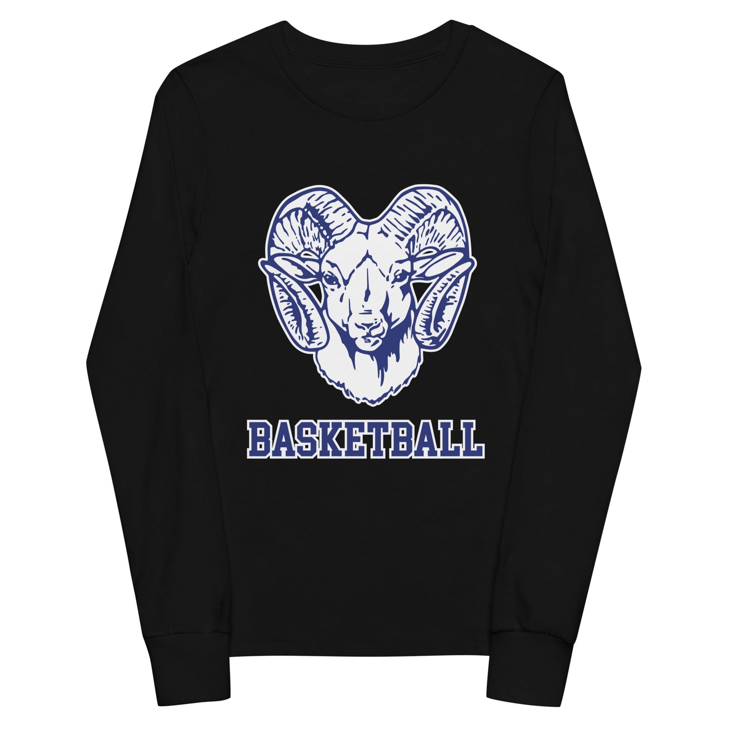 Performance | Youth Long Sleeve T-Shirt | Rensselaer Rams | Basketball Logo