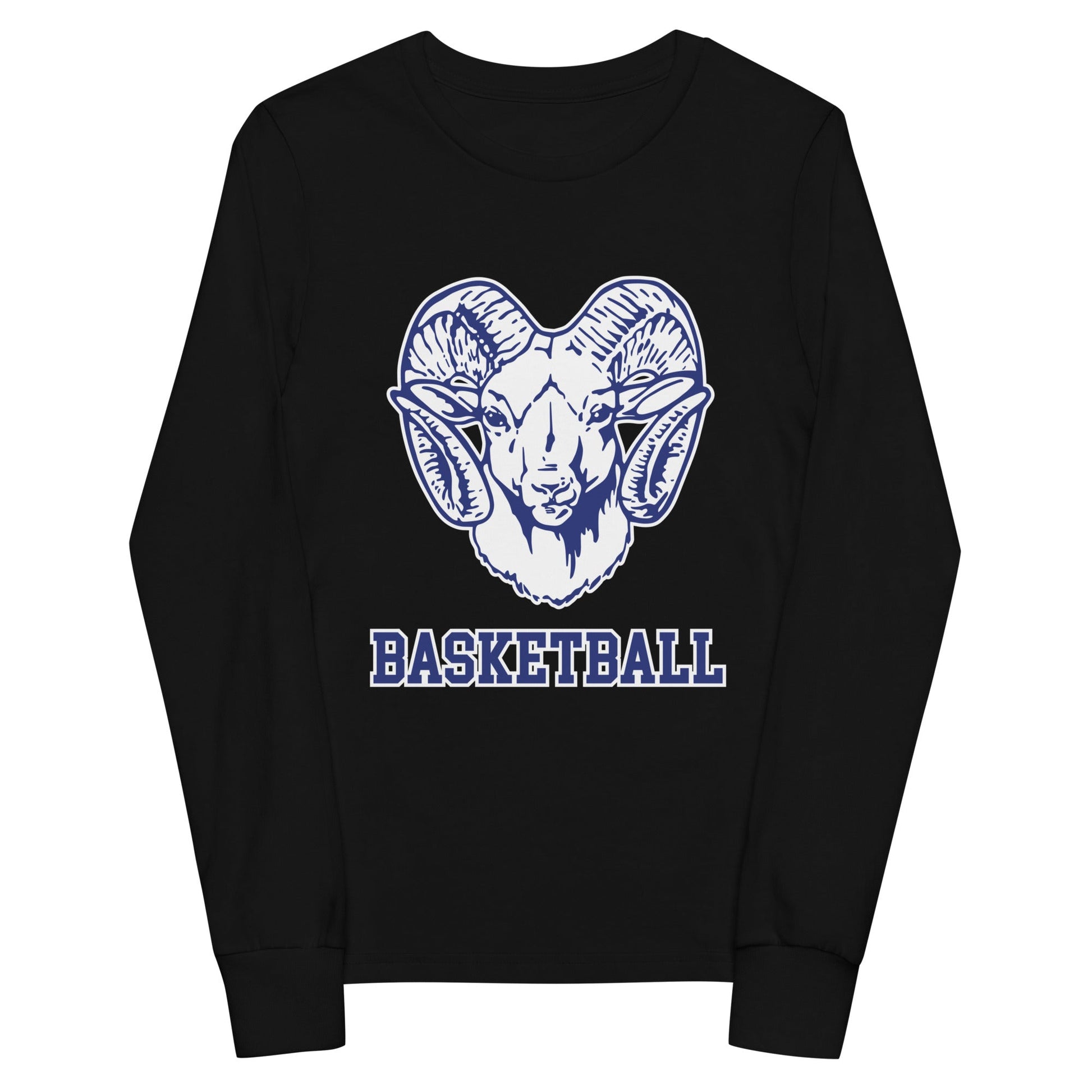 Performance | Youth Long Sleeve T-Shirt | Rensselaer Rams | Basketball Logo