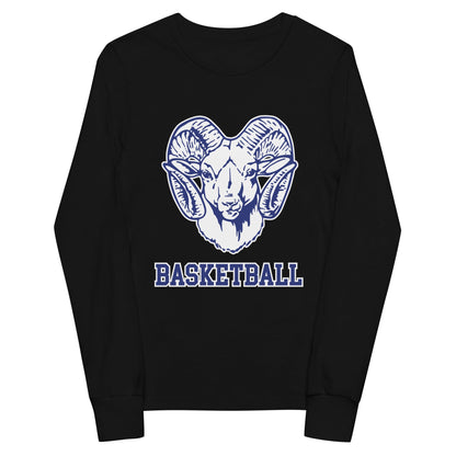 Performance | Youth Long Sleeve T-Shirt | Rensselaer Rams | Basketball Logo