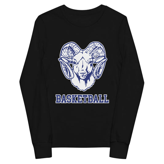 Performance | Youth Long Sleeve T-Shirt | Rensselaer Rams | Basketball Logo