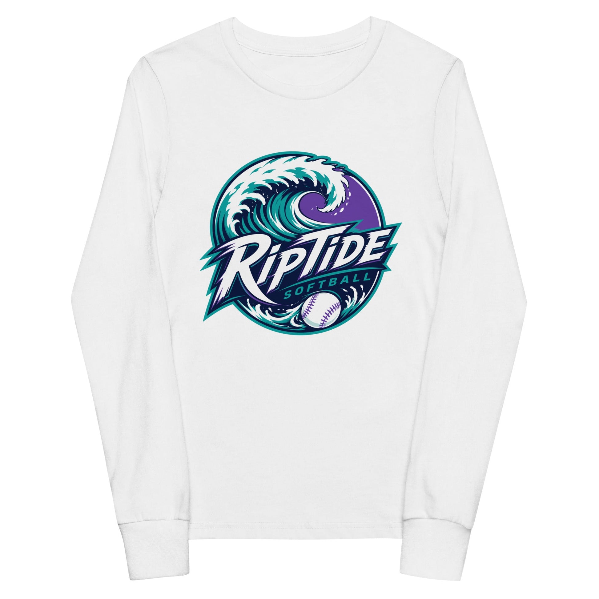 Performance | Youth Long Sleeve T-Shirt | RipTide Softball | Emblem Logo