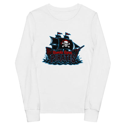 Performance | Youth Long Sleeve T-Shirt | Roanoke Rapids Pirates | Black Sail Battlers Logo