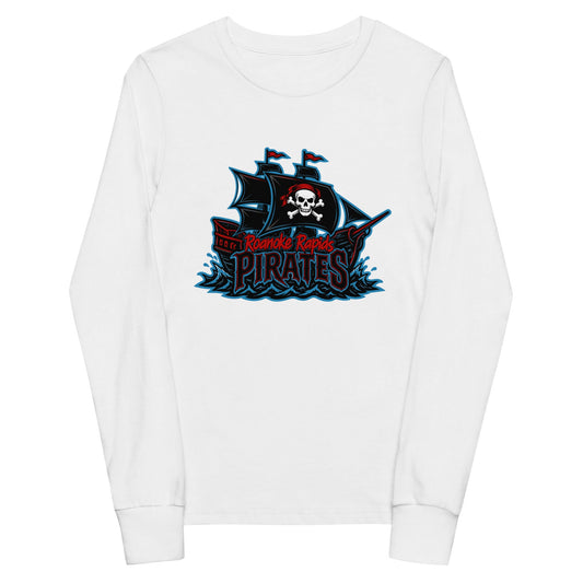 Performance | Youth Long Sleeve T-Shirt | Roanoke Rapids Pirates | Black Sail Battlers Logo