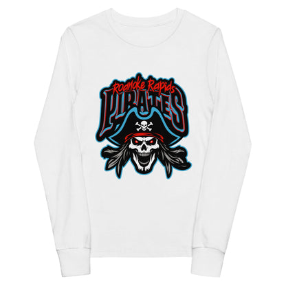 Performance | Youth Long Sleeve T-Shirt | Roanoke Rapids Pirates | Reaver Captain Logo