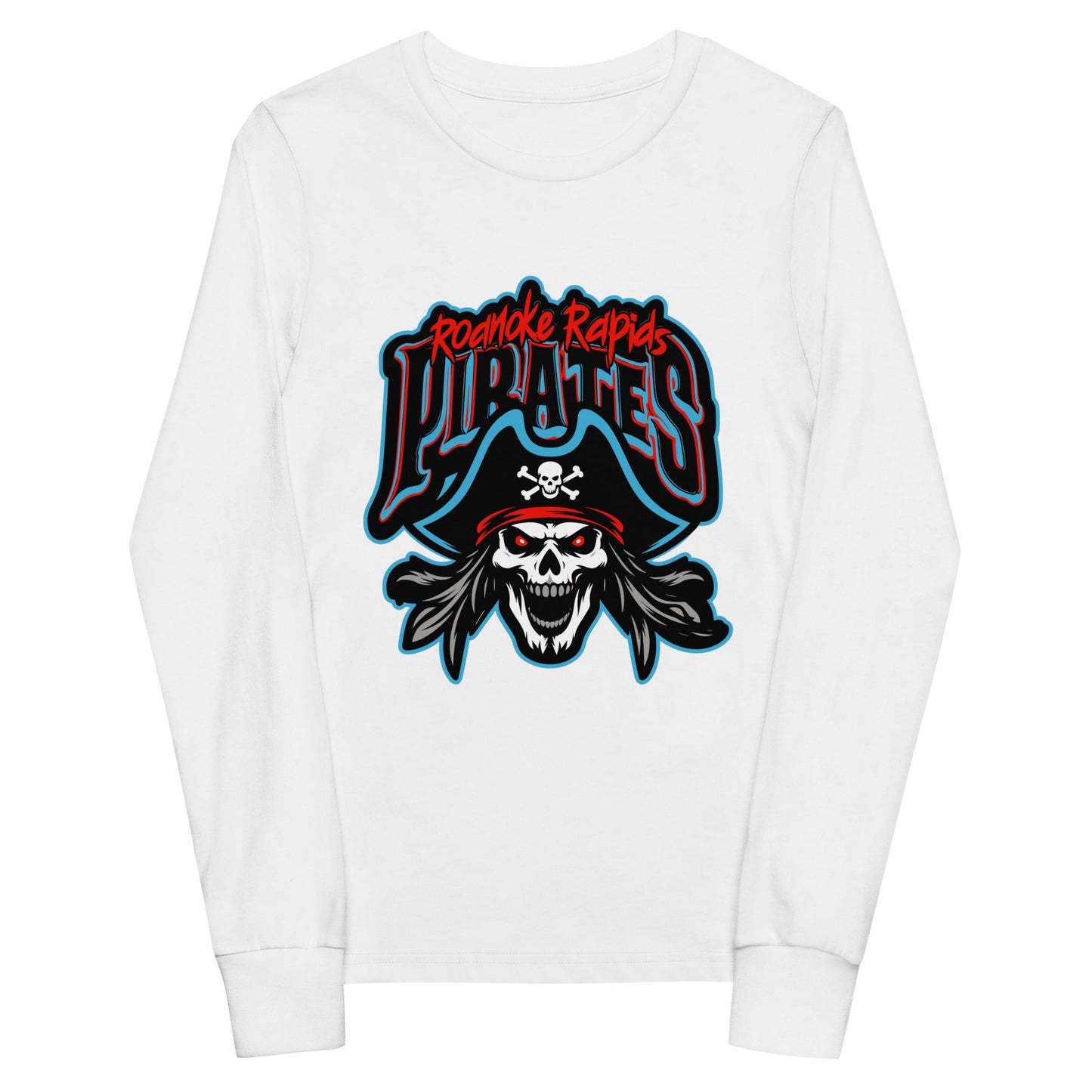 Performance | Youth Long Sleeve T-Shirt | Roanoke Rapids Pirates | Reaver Captain Logo