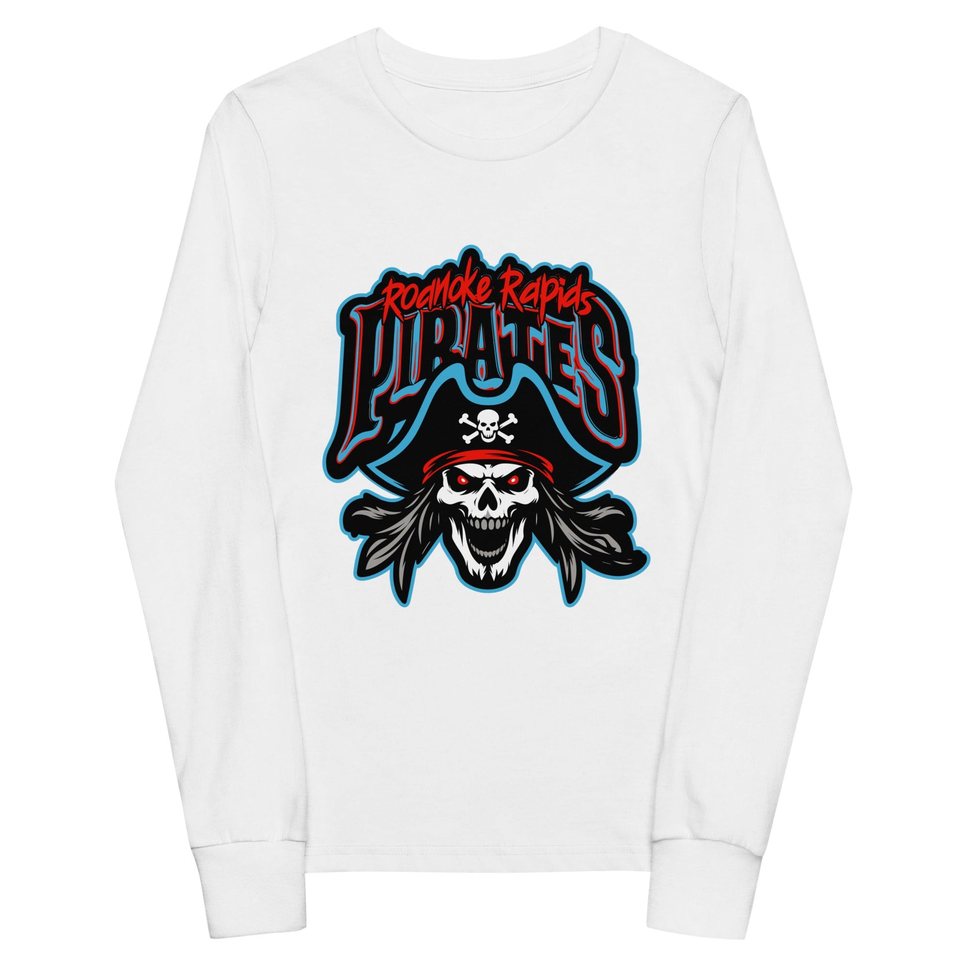 Performance | Youth Long Sleeve T-Shirt | Roanoke Rapids Pirates | Reaver Captain Logo