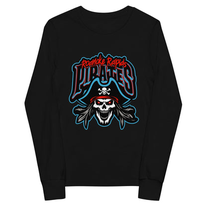Performance | Youth Long Sleeve T-Shirt | Roanoke Rapids Pirates | Reaver Captain Logo