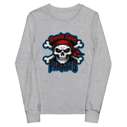 Performance | Youth Long Sleeve T-Shirt | Roanoke Rapids Pirates | River Raiders Logo
