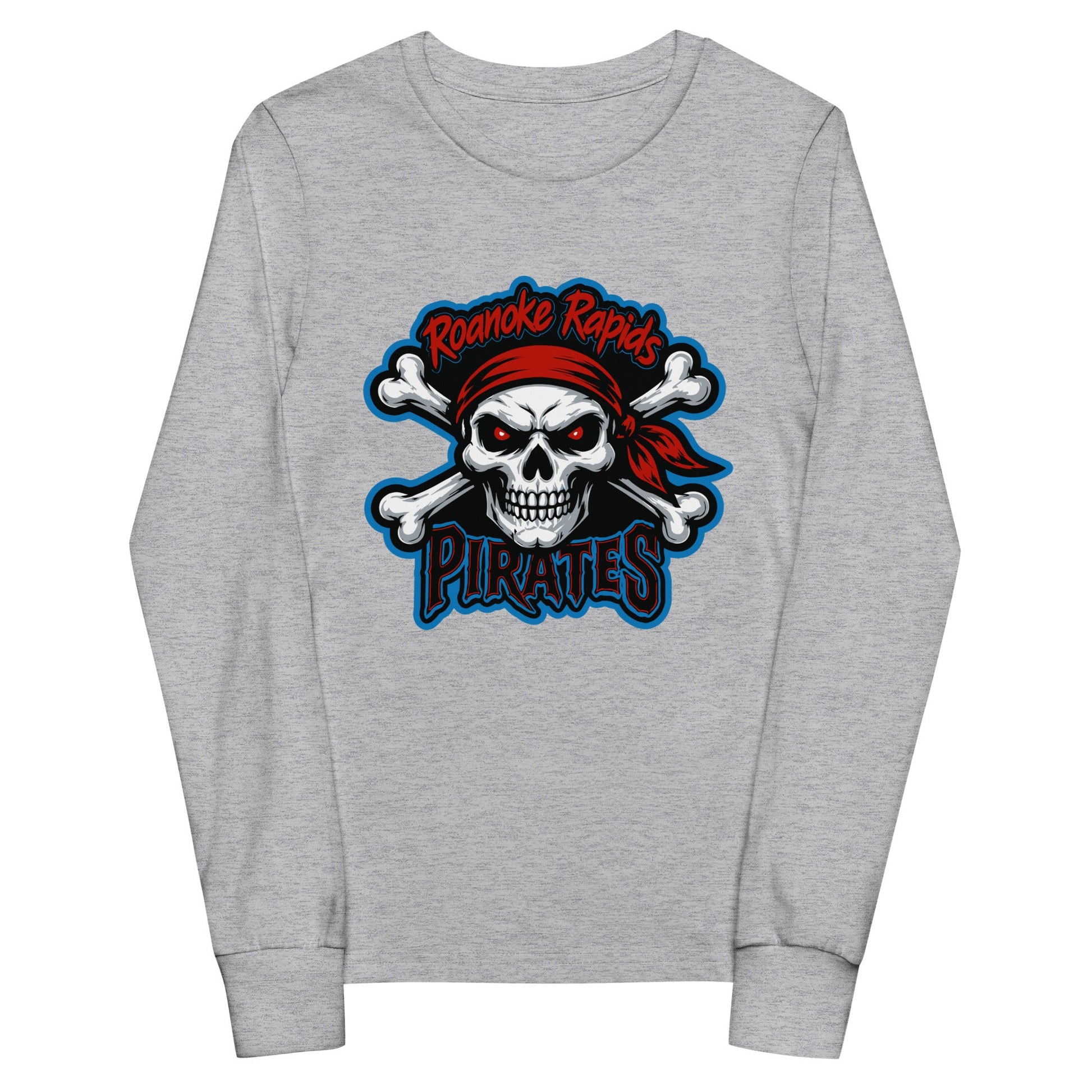 Performance | Youth Long Sleeve T-Shirt | Roanoke Rapids Pirates | River Raiders Logo