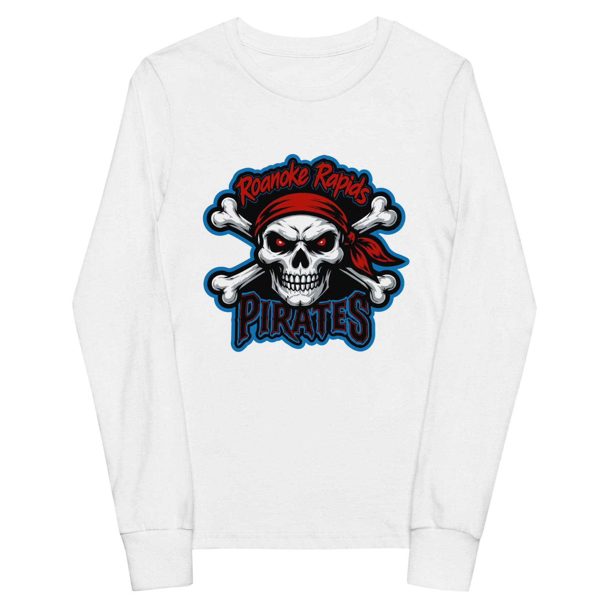 Performance | Youth Long Sleeve T-Shirt | Roanoke Rapids Pirates | River Raiders Logo