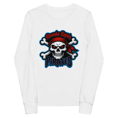 Performance | Youth Long Sleeve T-Shirt | Roanoke Rapids Pirates | River Raiders Logo