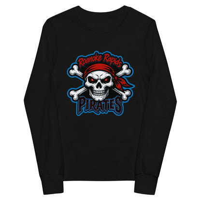 Performance | Youth Long Sleeve T-Shirt | Roanoke Rapids Pirates | River Raiders Logo