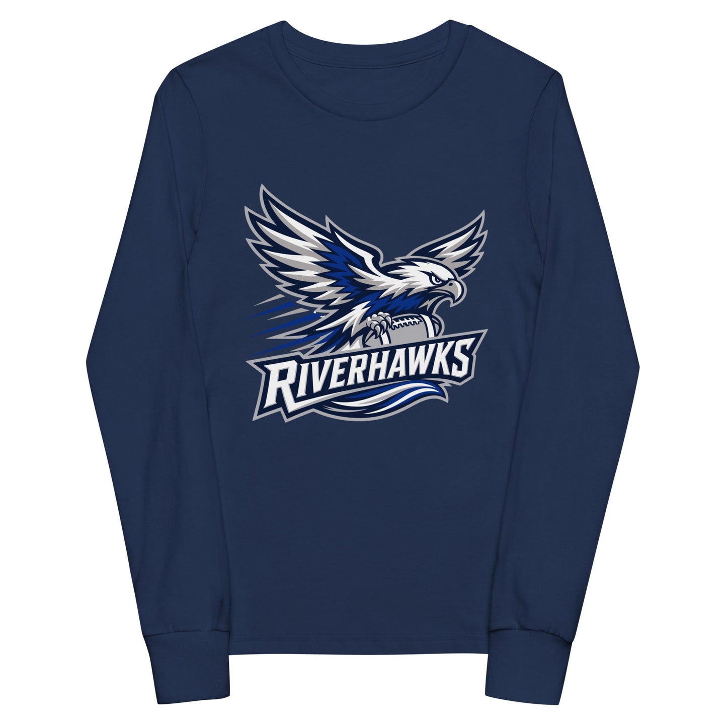 Performance | Youth Long Sleeve T-Shirt | Rochester Riverhawks | Crest Logo