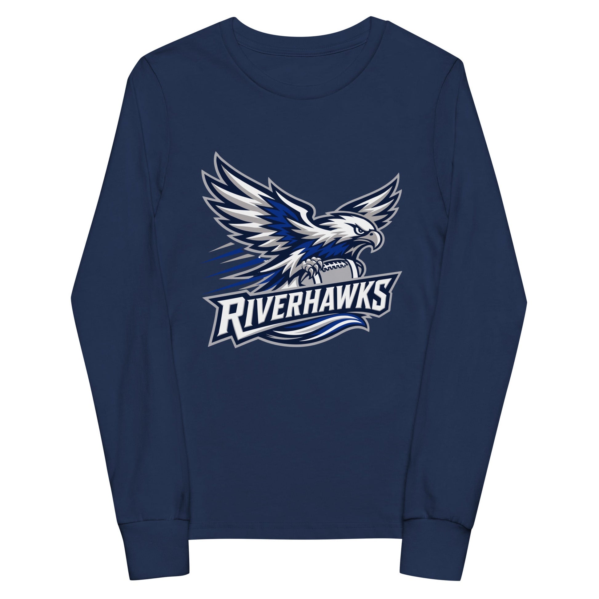 Performance | Youth Long Sleeve T-Shirt | Rochester Riverhawks | Crest Logo
