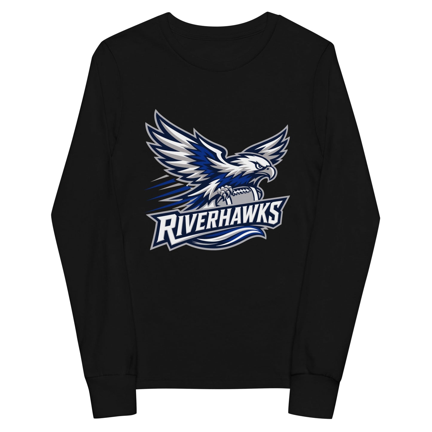 Performance | Youth Long Sleeve T-Shirt | Rochester Riverhawks | Crest Logo