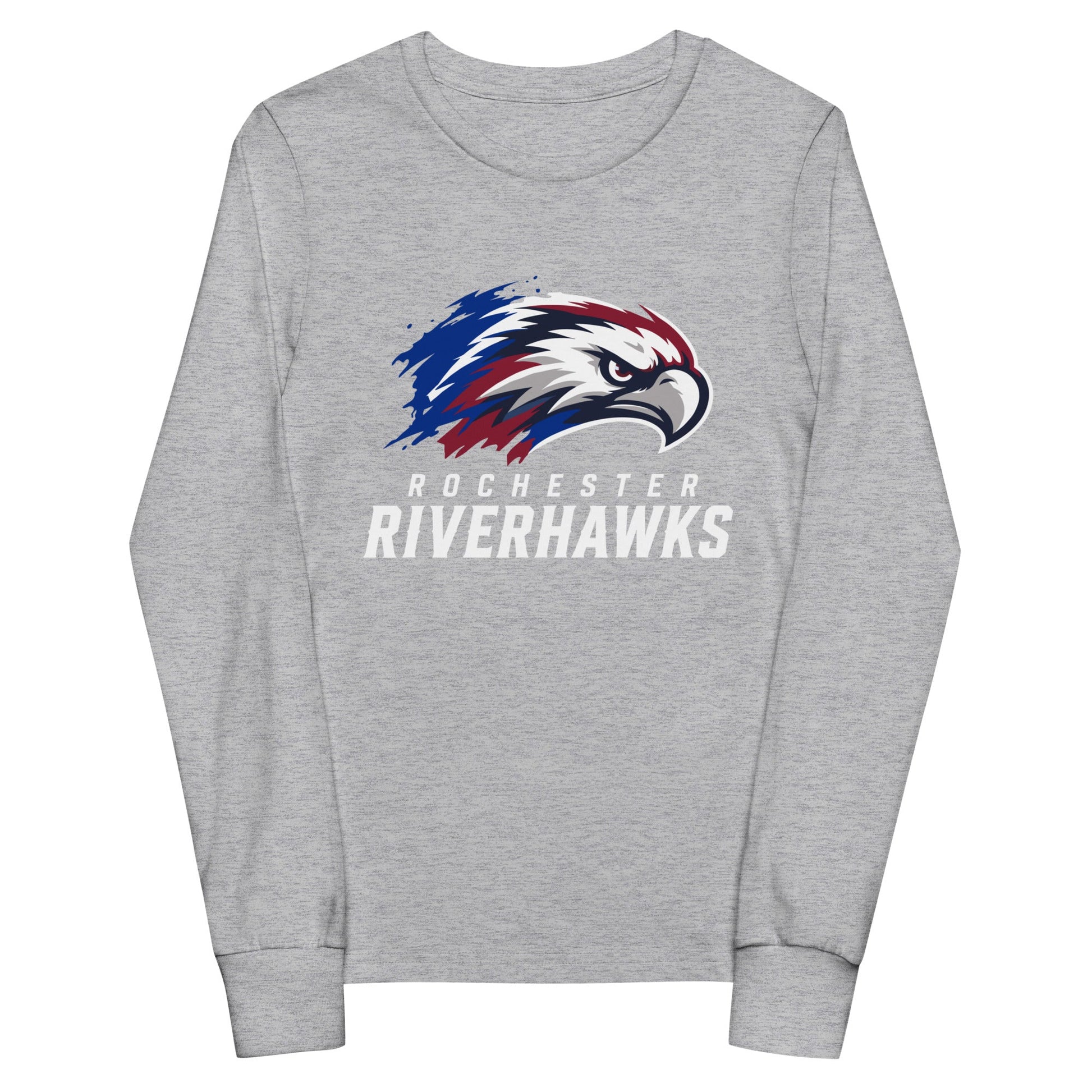 Performance | Youth Long Sleeve T-Shirt | Rochester Riverhawks | Emblem Logo