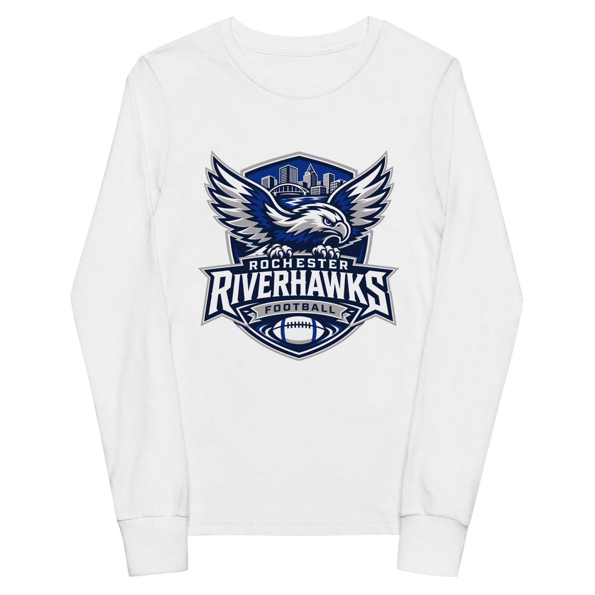Performance | Youth Long Sleeve T-Shirt | Rochester Riverhawks | Shield Logo