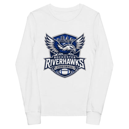 Performance | Youth Long Sleeve T-Shirt | Rochester Riverhawks | Shield Logo
