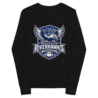 Performance | Youth Long Sleeve T-Shirt | Rochester Riverhawks | Shield Logo