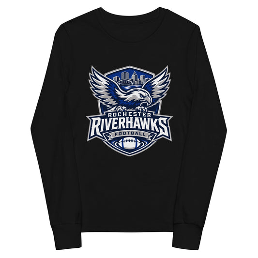Performance | Youth Long Sleeve T-Shirt | Rochester Riverhawks | Shield Logo