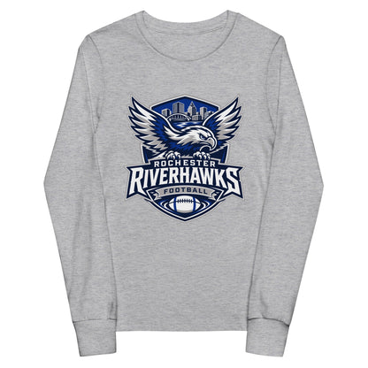 Performance | Youth Long Sleeve T-Shirt | Rochester Riverhawks | Shield Logo