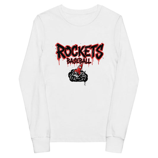 Performance | Youth Long Sleeve T-Shirt | Rockets Baseball | Alt Logo 2