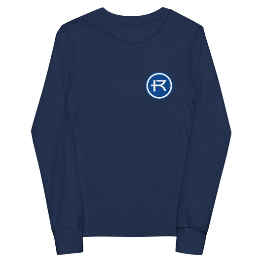 Performance | Youth Long Sleeve T-Shirt | Rockhurst University - Doctor of Physical Therapy School | Badge Logo