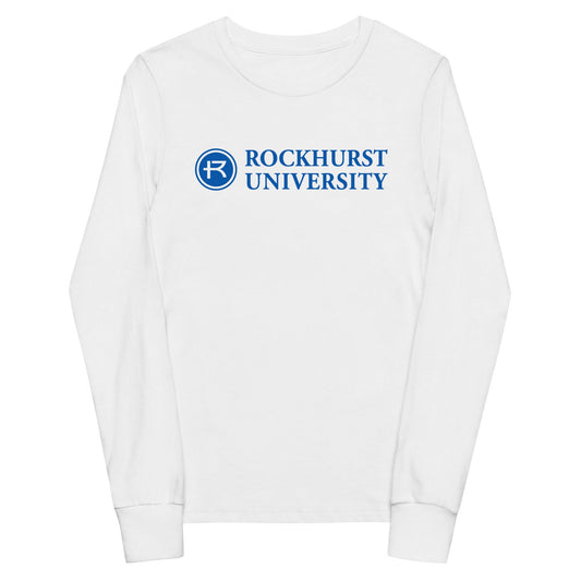Performance | Youth Long Sleeve T-Shirt | Rockhurst University - Doctor of Physical Therapy School | Vanguard Institute Logo