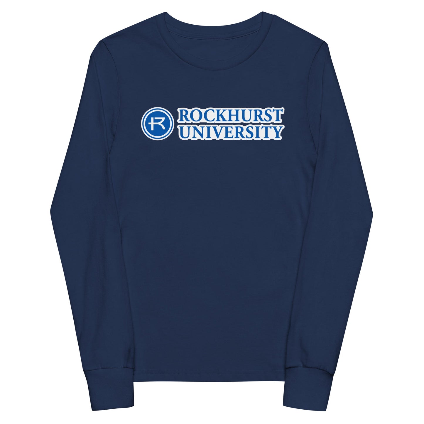 Performance | Youth Long Sleeve T-Shirt | Rockhurst University - Doctor of Physical Therapy School | Vanguard Institute Logo
