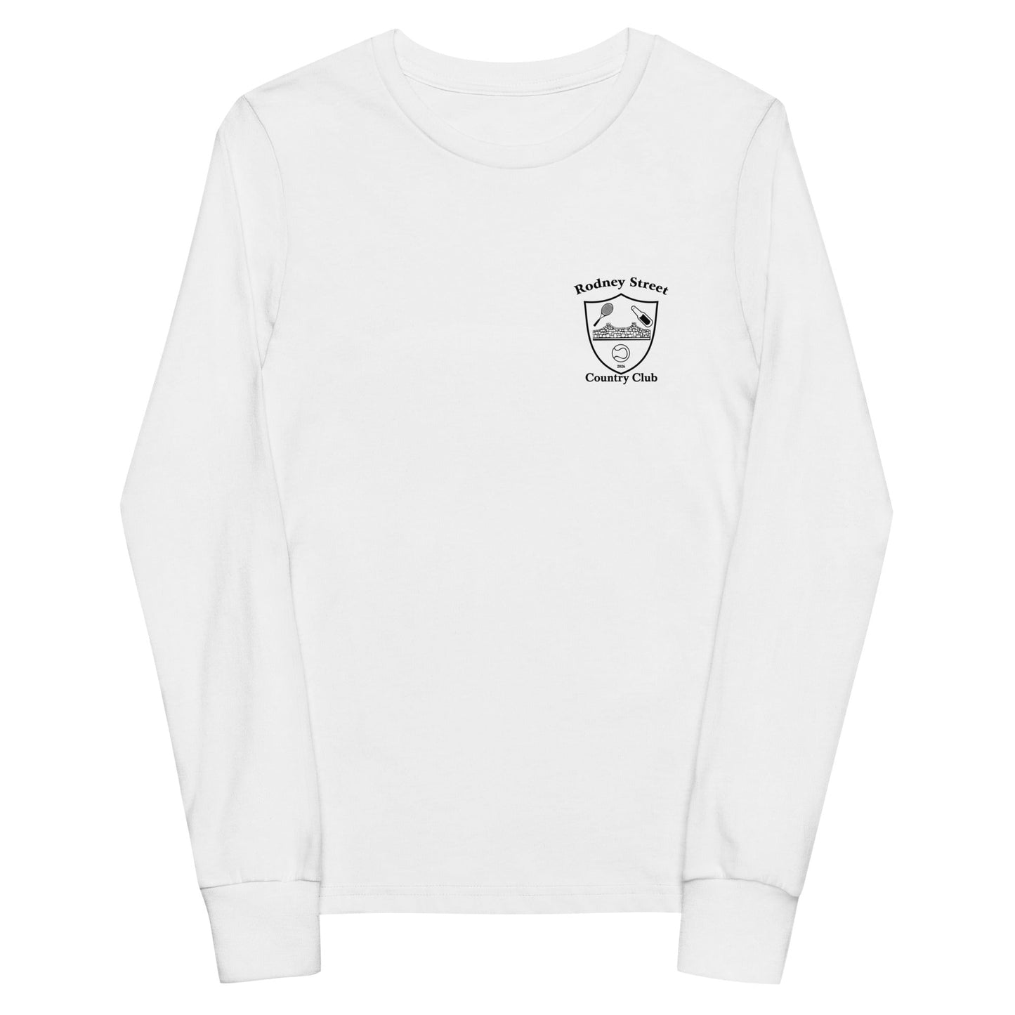 Performance | Youth Long Sleeve T-Shirt | Rodney Street CC Tennis | Alt Crest Logo