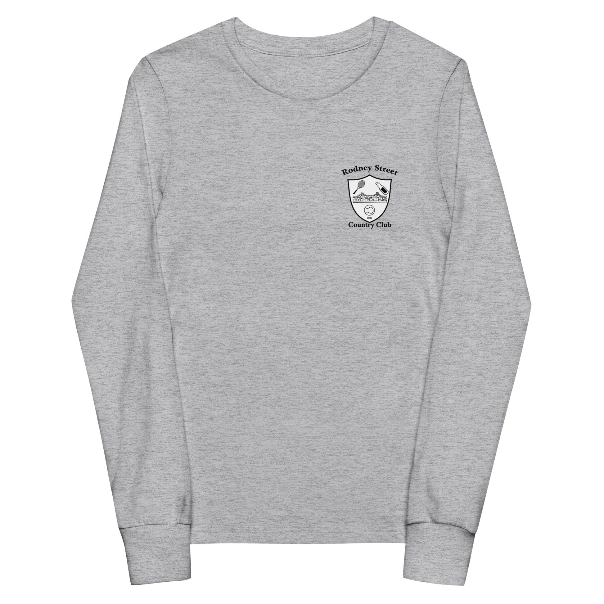 Performance | Youth Long Sleeve T-Shirt | Rodney Street CC Tennis | Alt Crest Logo