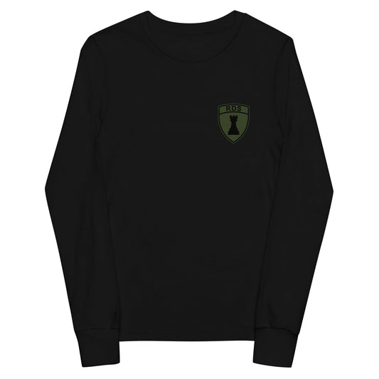 Performance | Youth Long Sleeve T-Shirt | Rook Defense Solutions | Crest Logo